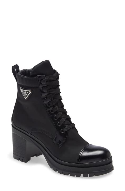 prada boots with pockets price|prada block heel combat boots.